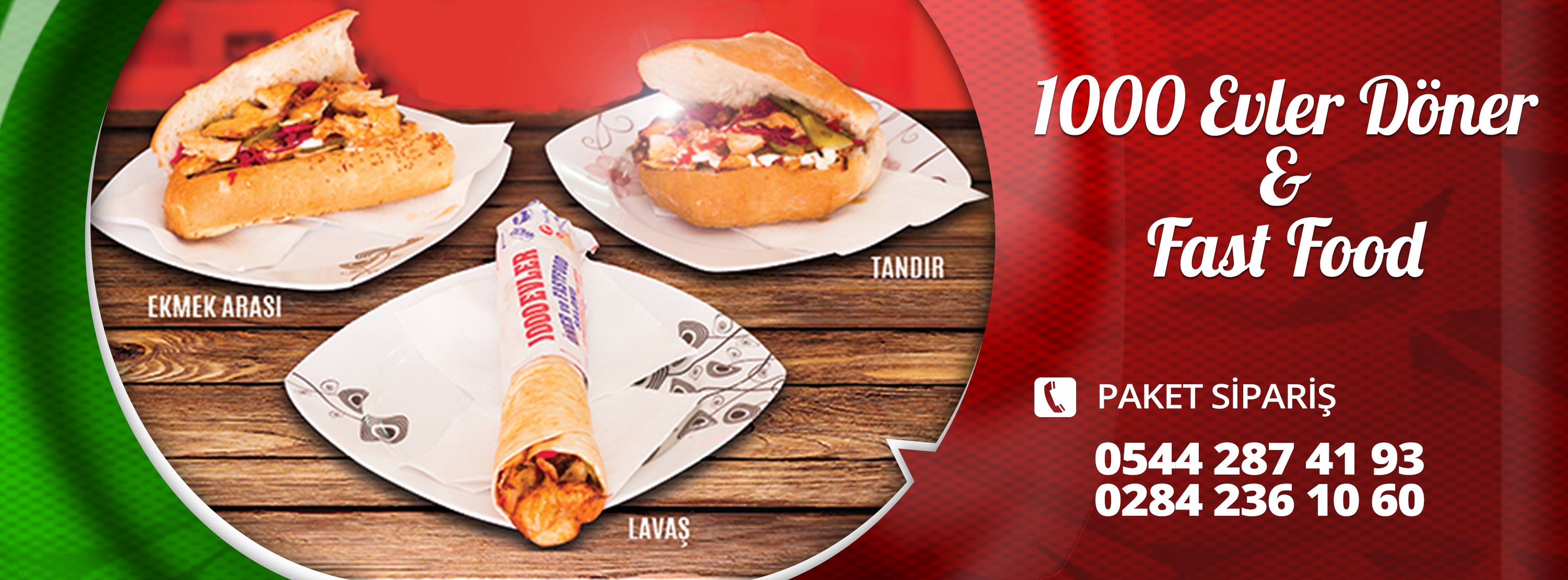 1000 Evler döner ve fast food